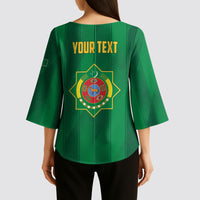 Personalized Turkmenistan Kimono Sleeve Blouse Happy Independence Day