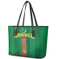 Turkmenistan Leather Tote Bag Happy Independence Day