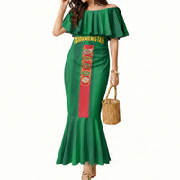 Personalized Turkmenistan Mermaid Dress Happy Independence Day