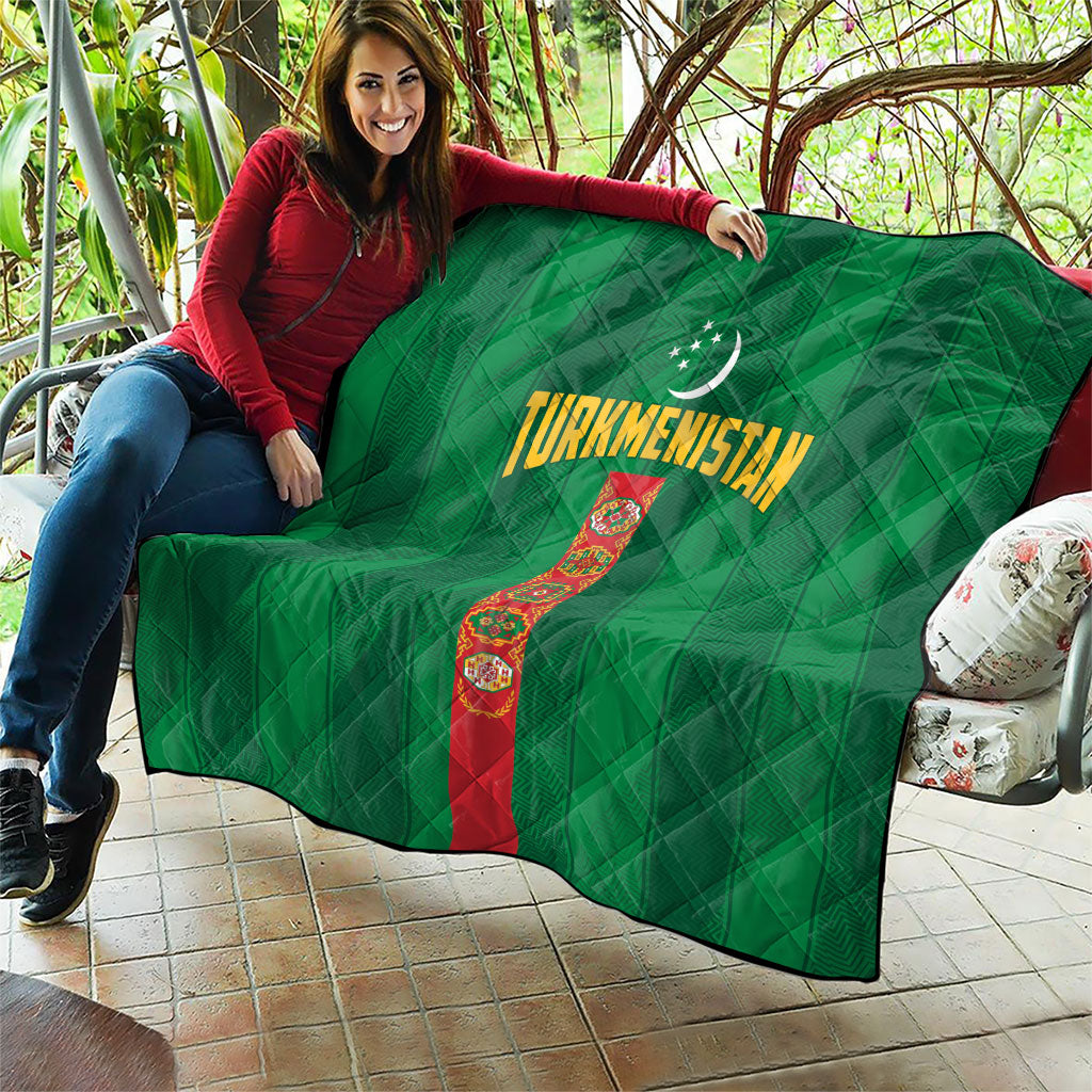 Turkmenistan Quilt Happy Independence Day