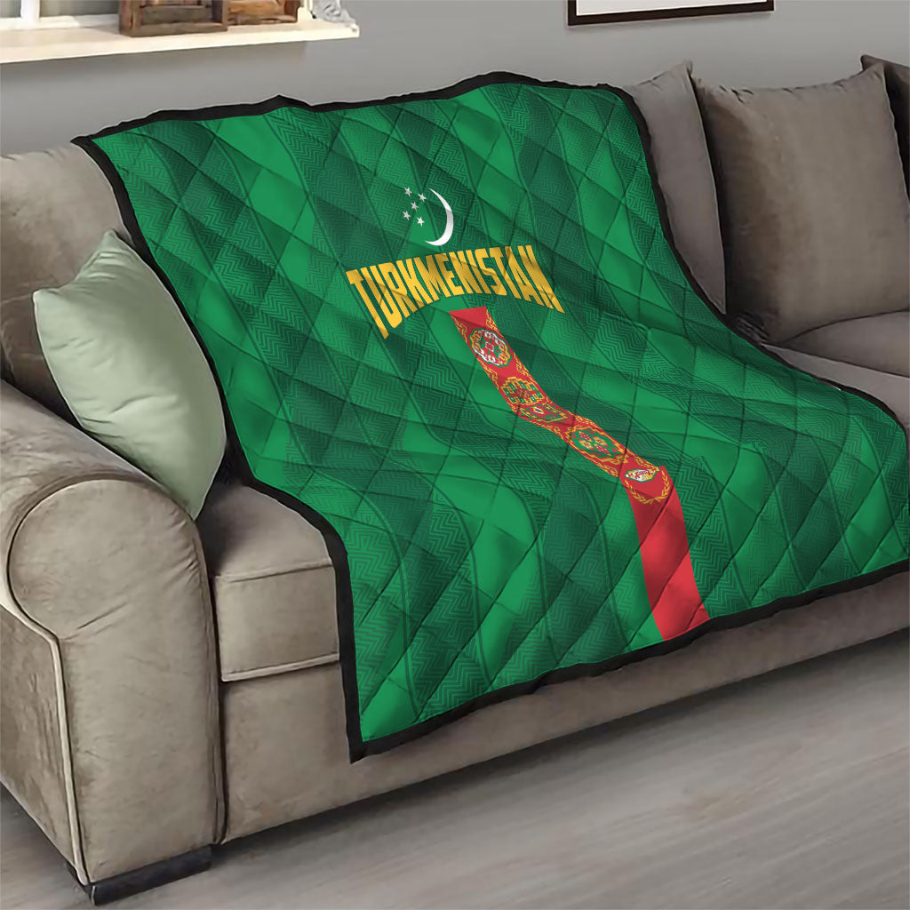 Turkmenistan Quilt Happy Independence Day