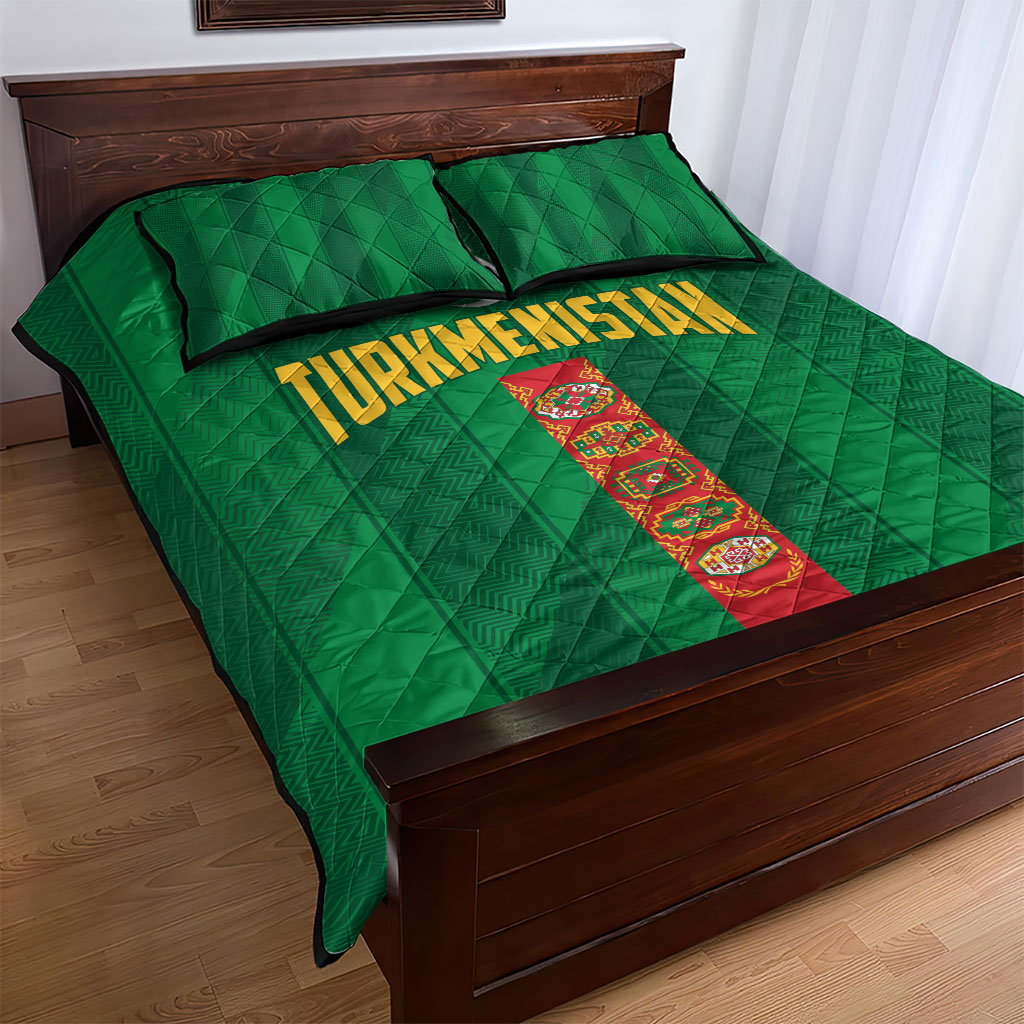 Turkmenistan Quilt Bed Set Happy Independence Day