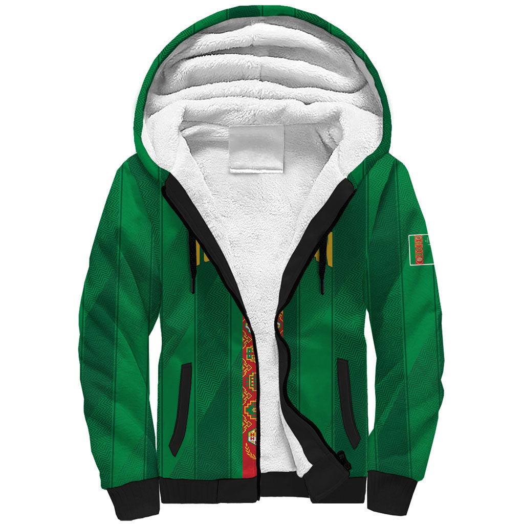 Personalized Turkmenistan Sherpa Hoodie Happy Independence Day