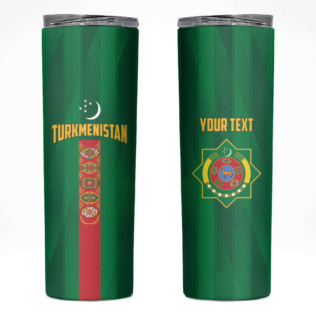 Personalized Turkmenistan Skinny Tumbler Happy Independence Day