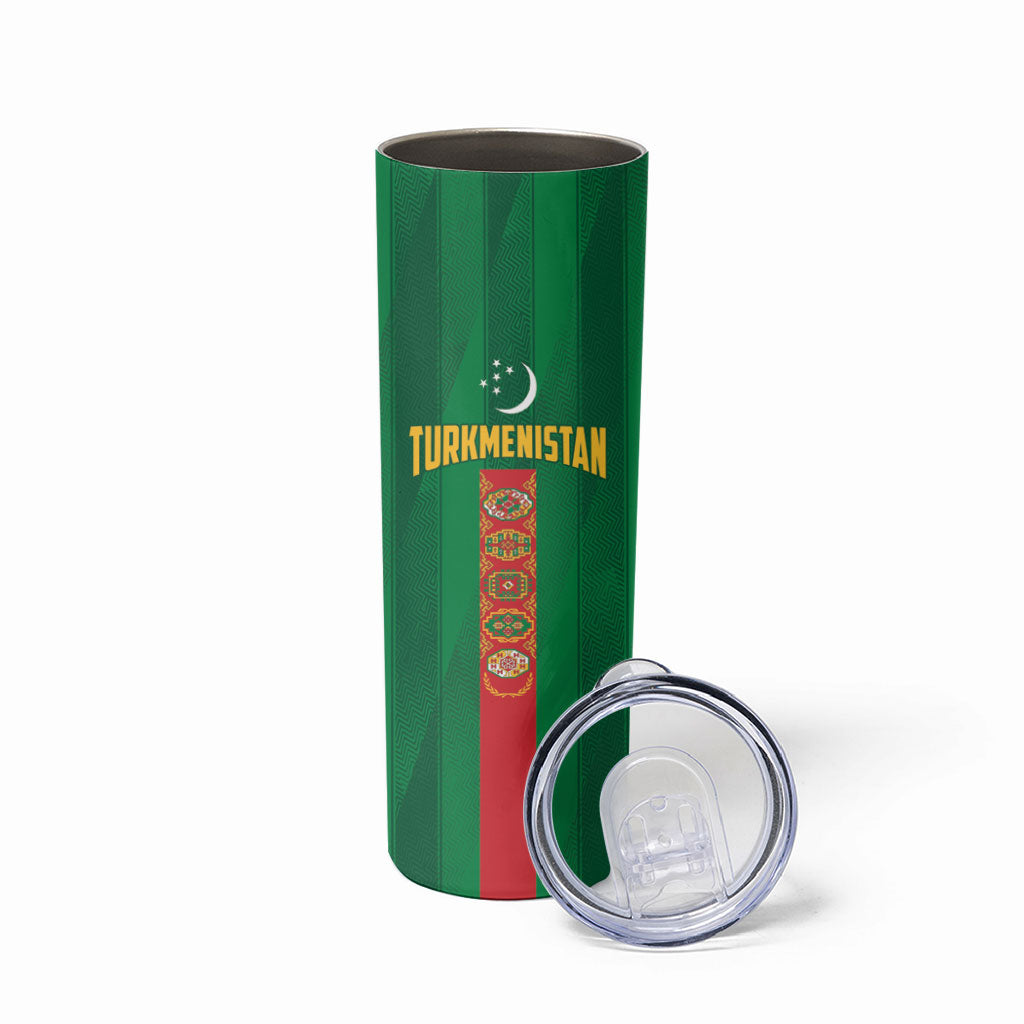 Personalized Turkmenistan Skinny Tumbler Happy Independence Day