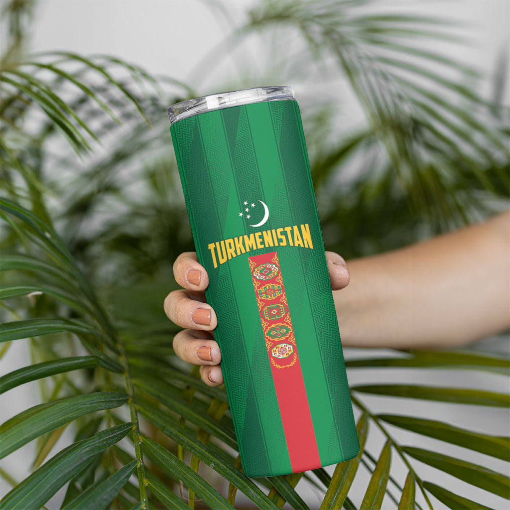 Personalized Turkmenistan Skinny Tumbler Happy Independence Day