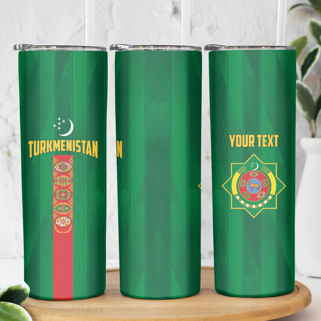 Personalized Turkmenistan Skinny Tumbler Happy Independence Day