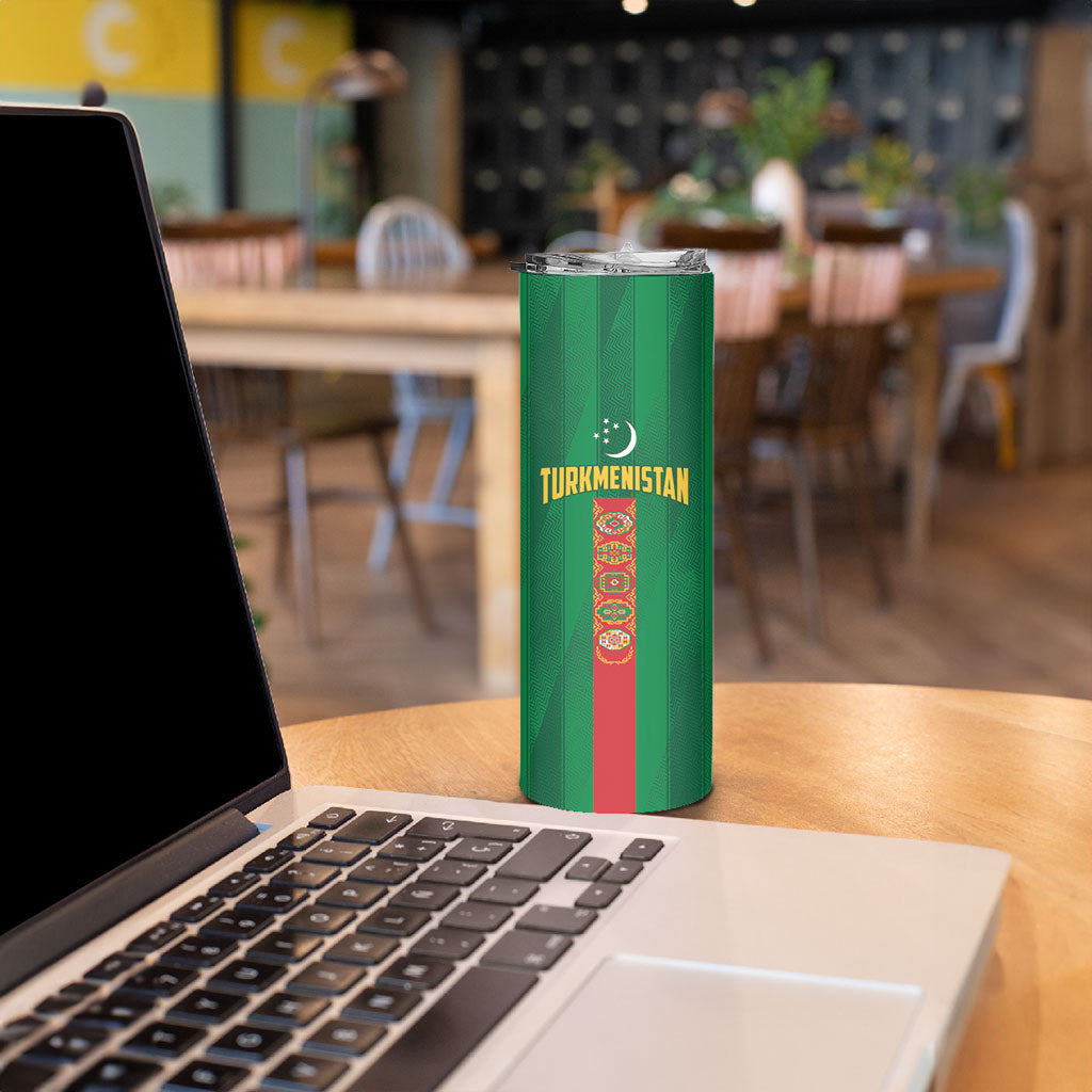 Personalized Turkmenistan Skinny Tumbler Happy Independence Day