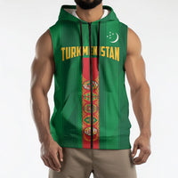 Personalized Turkmenistan Sleeveless Zip Hoodie Happy Independence Day