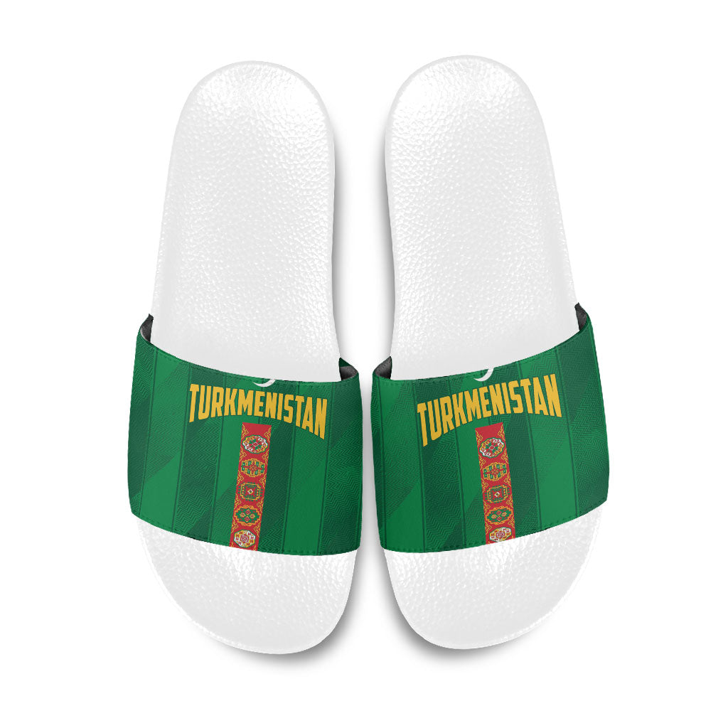 Turkmenistan Slide Sandals Happy Independence Day