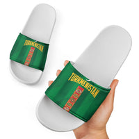 Turkmenistan Slide Sandals Happy Independence Day