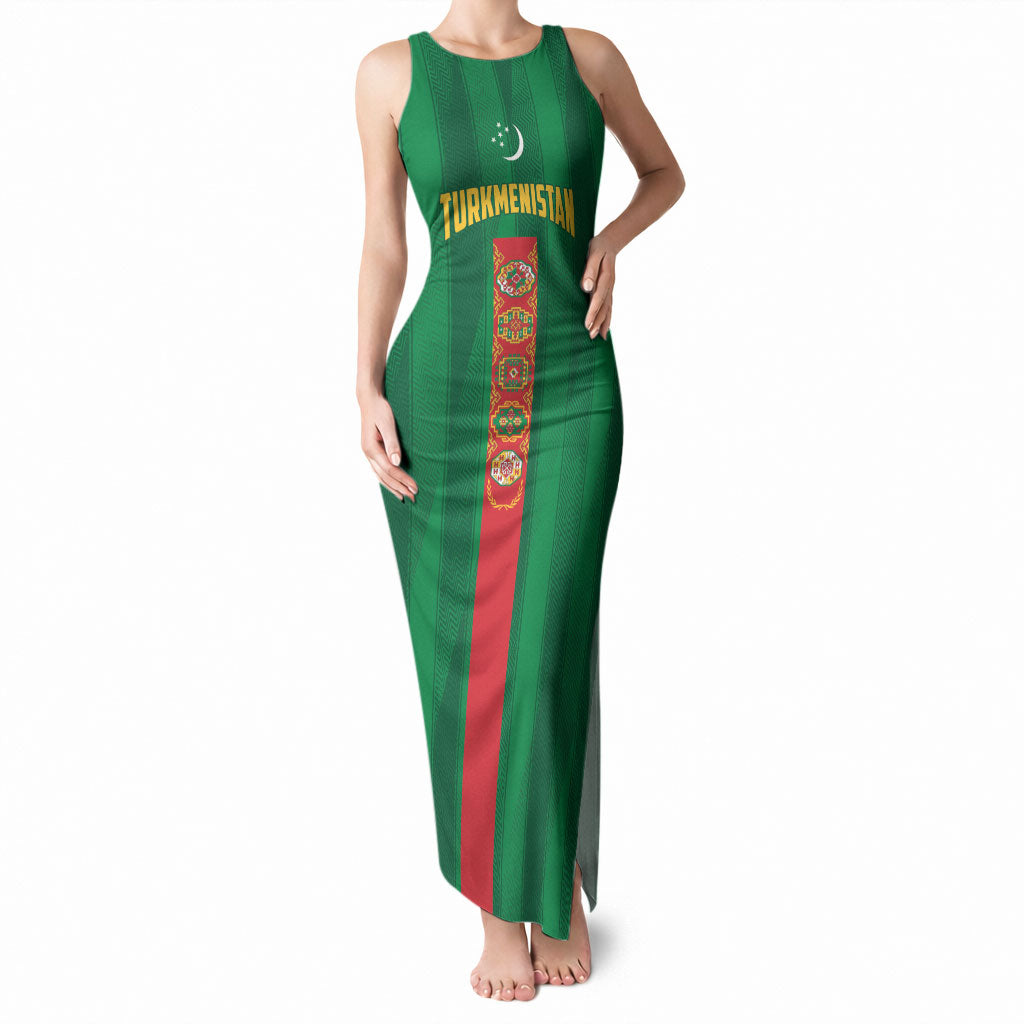 Personalized Turkmenistan Tank Maxi Dress Happy Independence Day