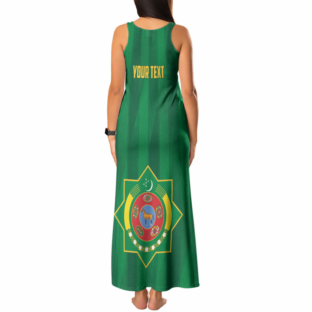 Personalized Turkmenistan Tank Maxi Dress Happy Independence Day