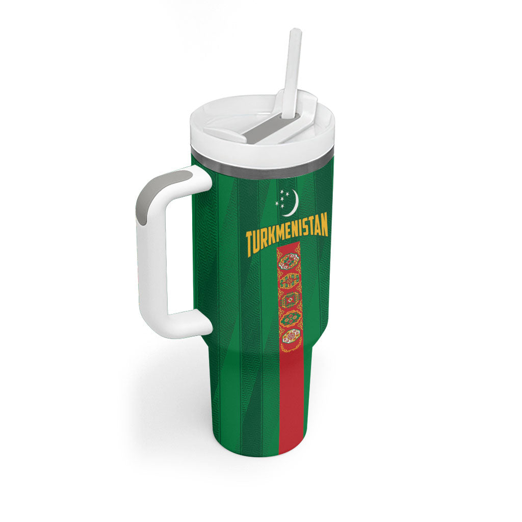 Personalized Turkmenistan Tumbler With Handle Happy Independence Day