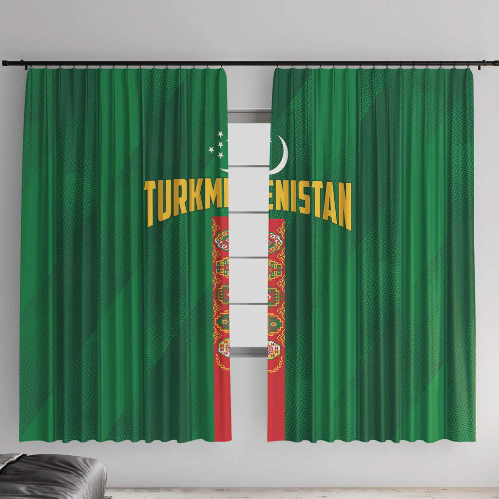 Turkmenistan Window Curtain Happy Independence Day