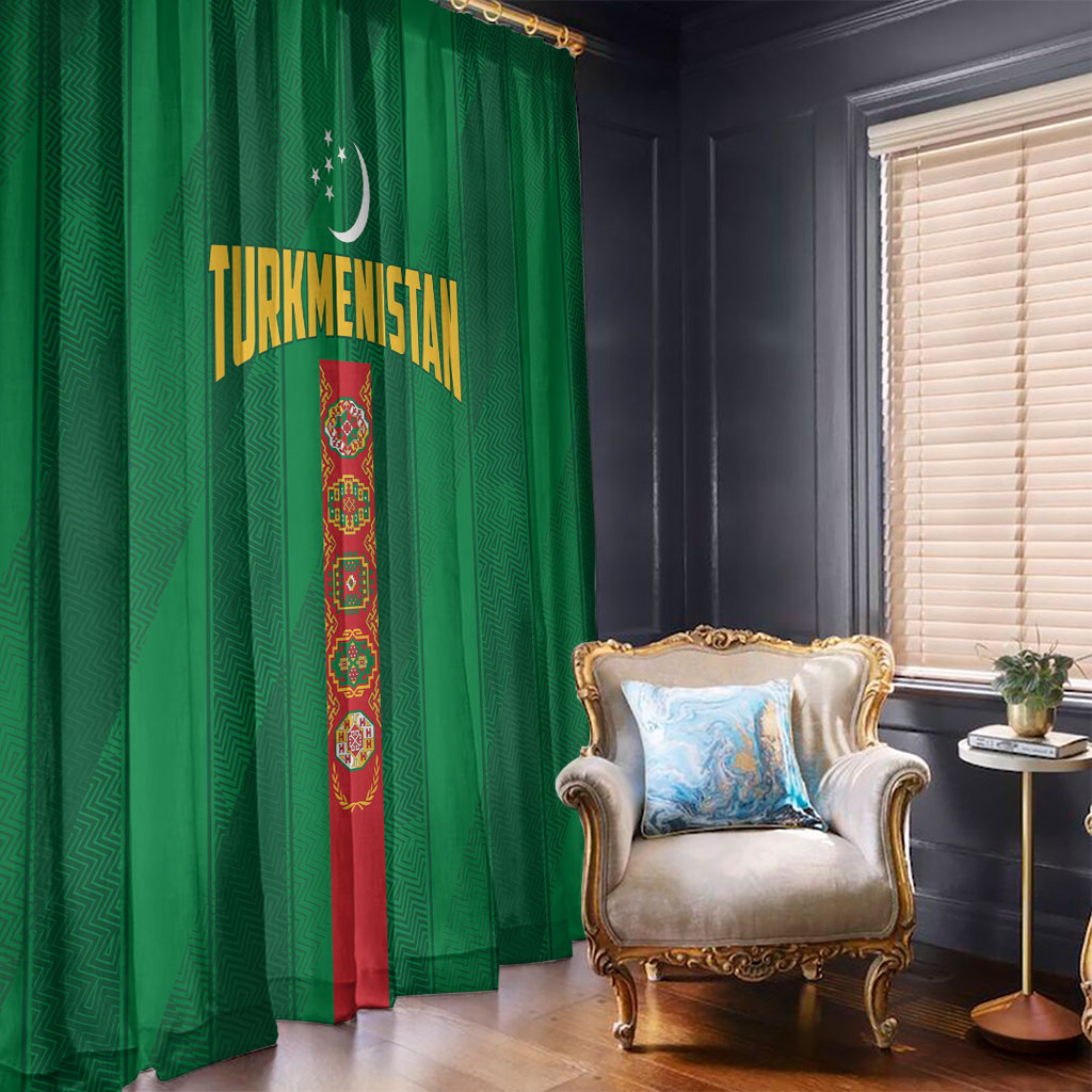 Turkmenistan Window Curtain Happy Independence Day