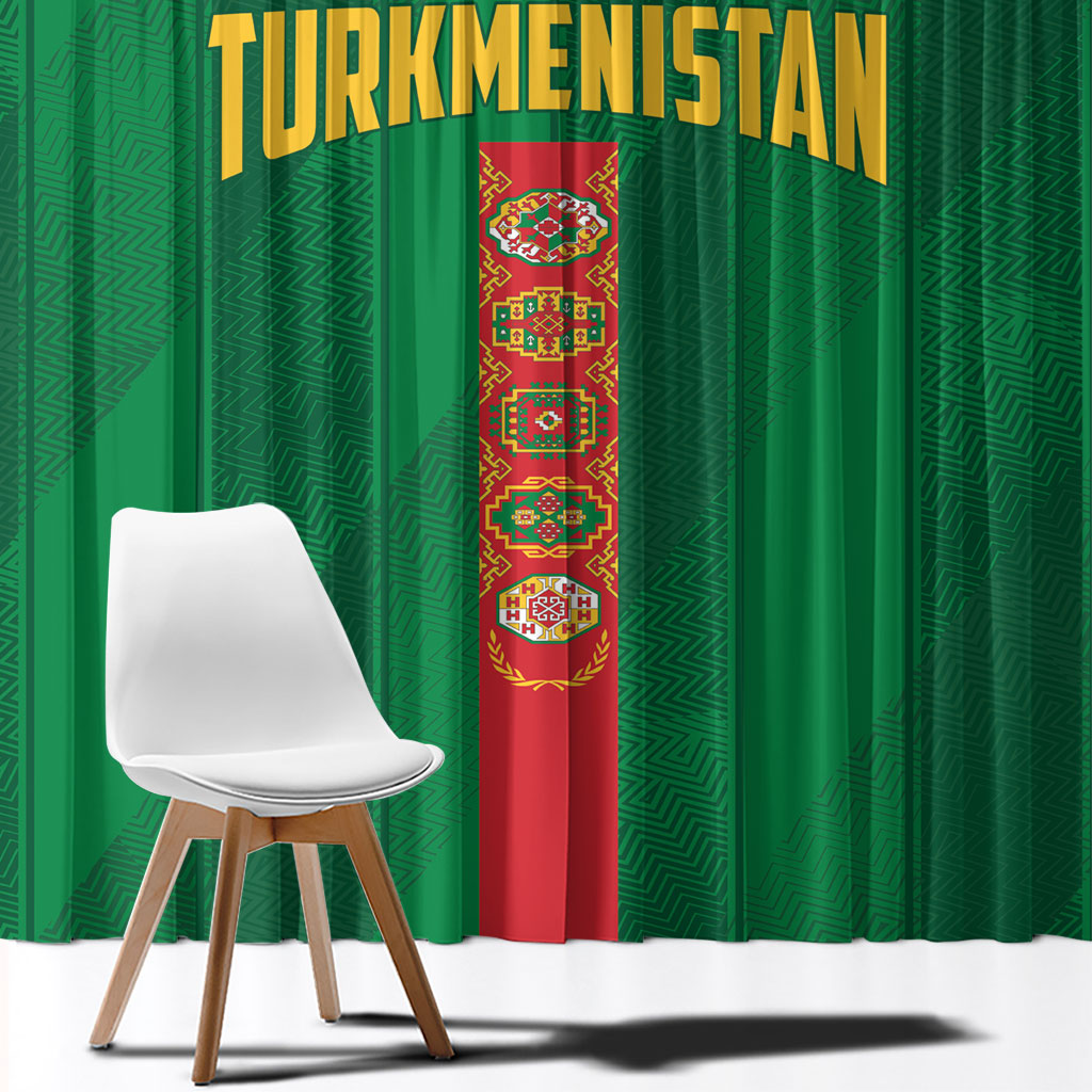 Turkmenistan Window Curtain Happy Independence Day