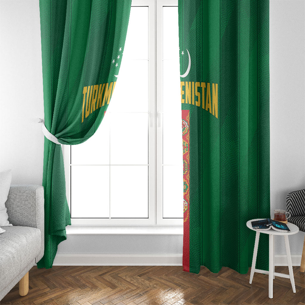 Turkmenistan Window Curtain Happy Independence Day