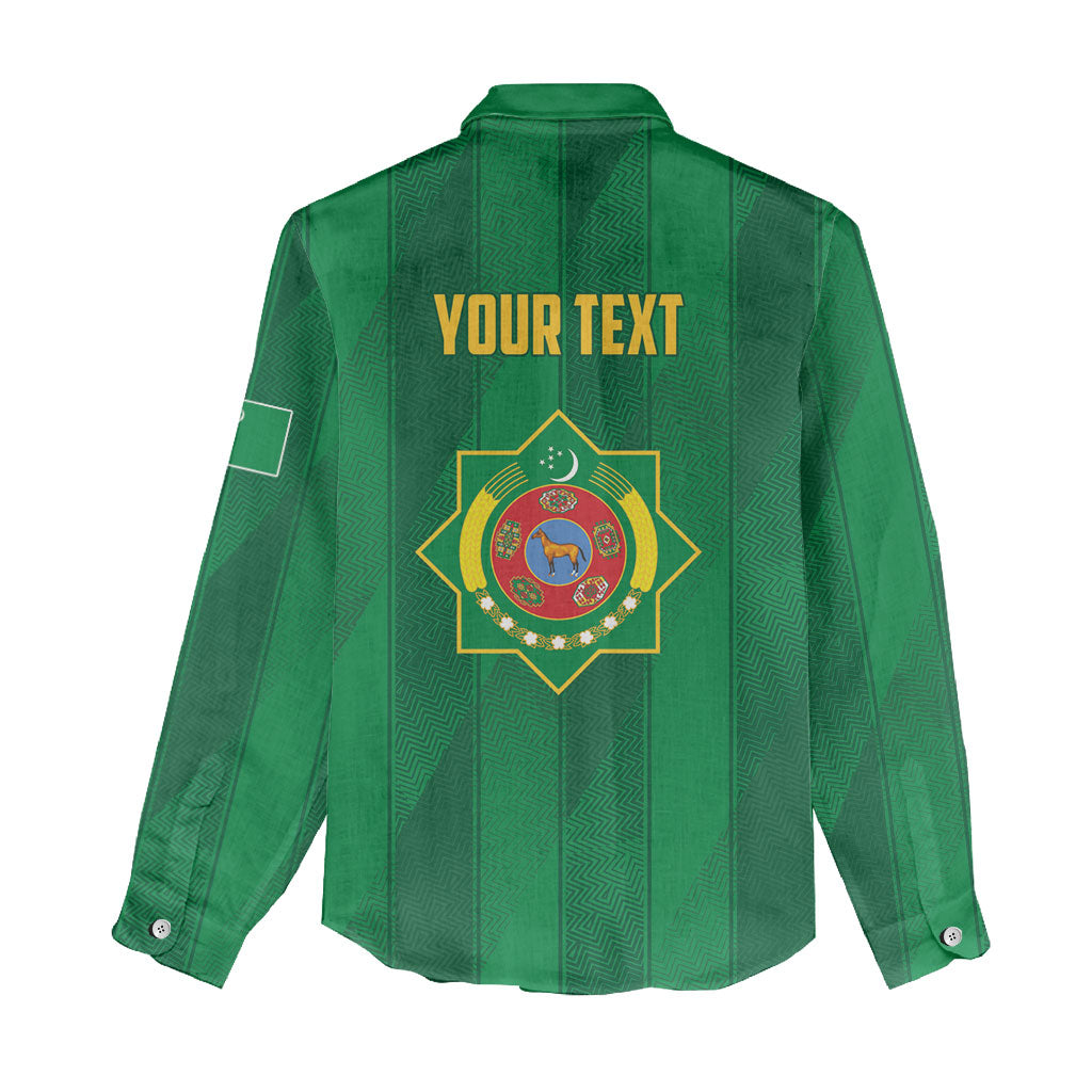 Personalized Turkmenistan Women Casual Shirt Happy Independence Day