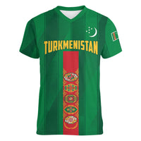 Personalized Turkmenistan Women V-Neck T-Shirt Happy Independence Day