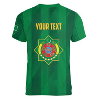 Personalized Turkmenistan Women V-Neck T-Shirt Happy Independence Day