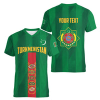 Personalized Turkmenistan Women V-Neck T-Shirt Happy Independence Day