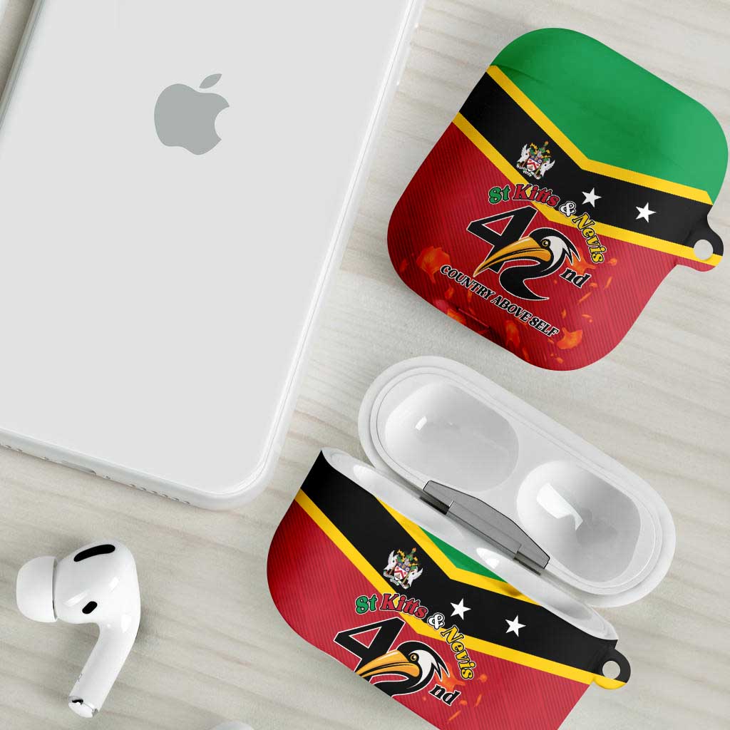 St Kitts and Nevis 42nd Independence Day AirPods Case Country Above Self - Wonder Print Shop