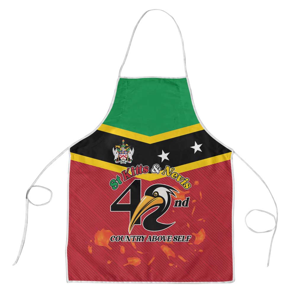 St Kitts and Nevis 42nd Independence Day Apron Country Above Self - Wonder Print Shop