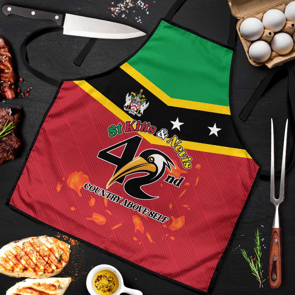 St Kitts and Nevis 42nd Independence Day Apron Country Above Self - Wonder Print Shop