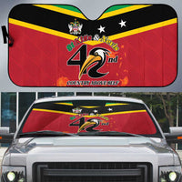 St Kitts and Nevis 42nd Independence Day Auto Sun Shade Country Above Self - Wonder Print Shop