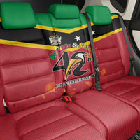 St Kitts and Nevis 42nd Independence Day Back Car Seat Cover Country Above Self - Wonder Print Shop