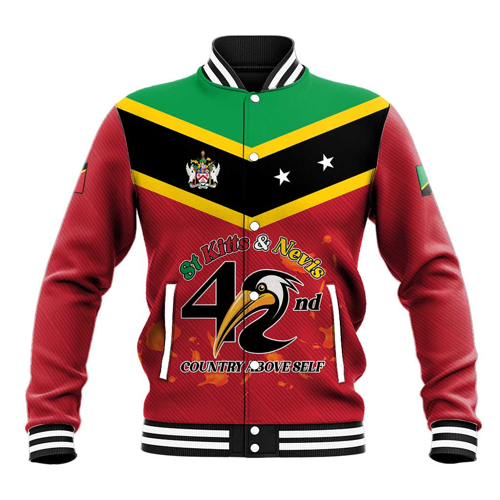 St Kitts and Nevis 42nd Independence Day Baseball Jacket Country Above Self LT01