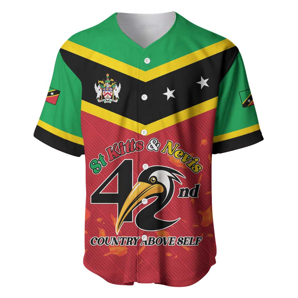 St Kitts and Nevis 42nd Independence Day Baseball Jersey Country Above Self LT01