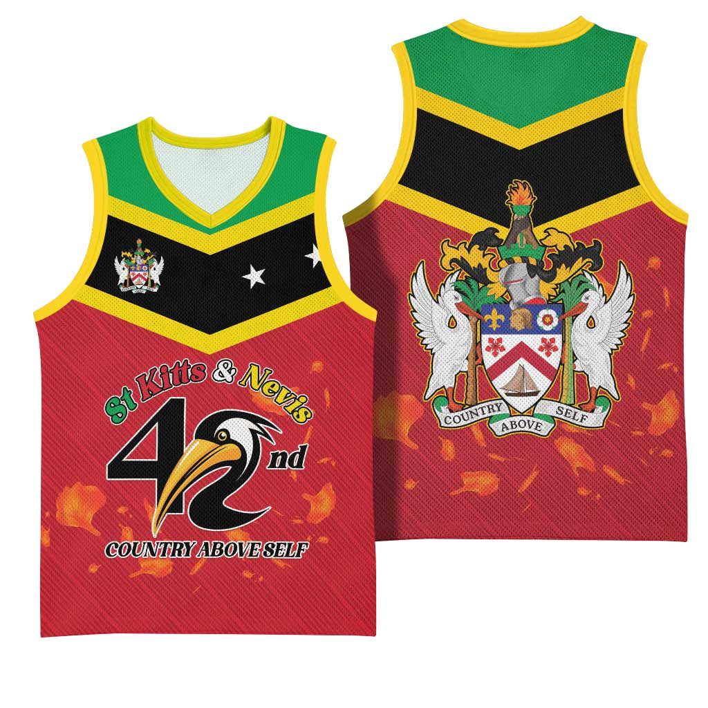 St Kitts and Nevis 42nd Independence Day Basketball Jersey Country Above Self LT01