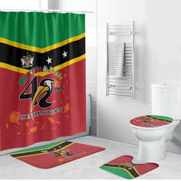 St Kitts and Nevis 42nd Independence Day Bathroom Set Country Above Self - Wonder Print Shop
