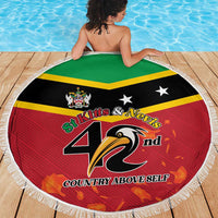 St Kitts and Nevis 42nd Independence Day Beach Blanket Country Above Self - Wonder Print Shop