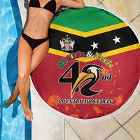 St Kitts and Nevis 42nd Independence Day Beach Blanket Country Above Self - Wonder Print Shop