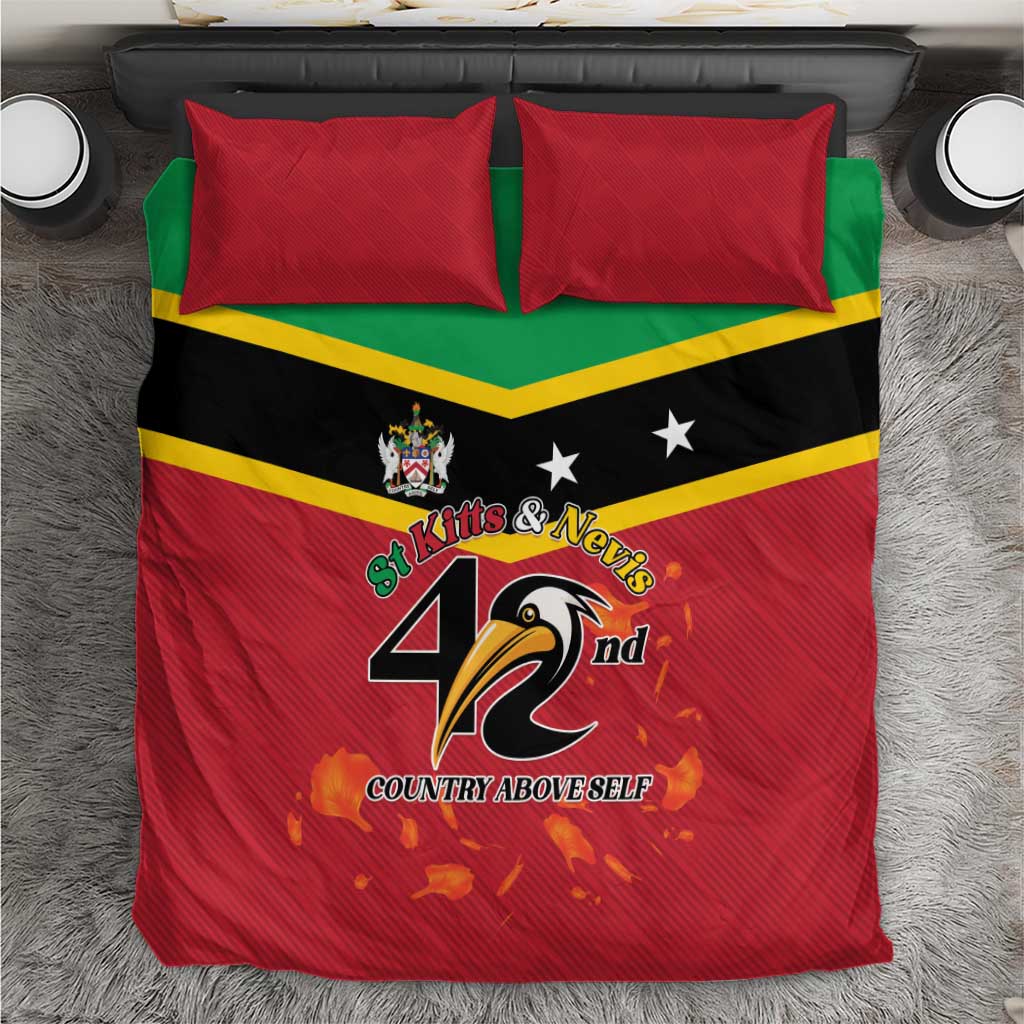 St Kitts and Nevis 42nd Independence Day Bedding Set Country Above Self - Wonder Print Shop