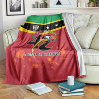St Kitts and Nevis 42nd Independence Day Blanket Country Above Self - Wonder Print Shop