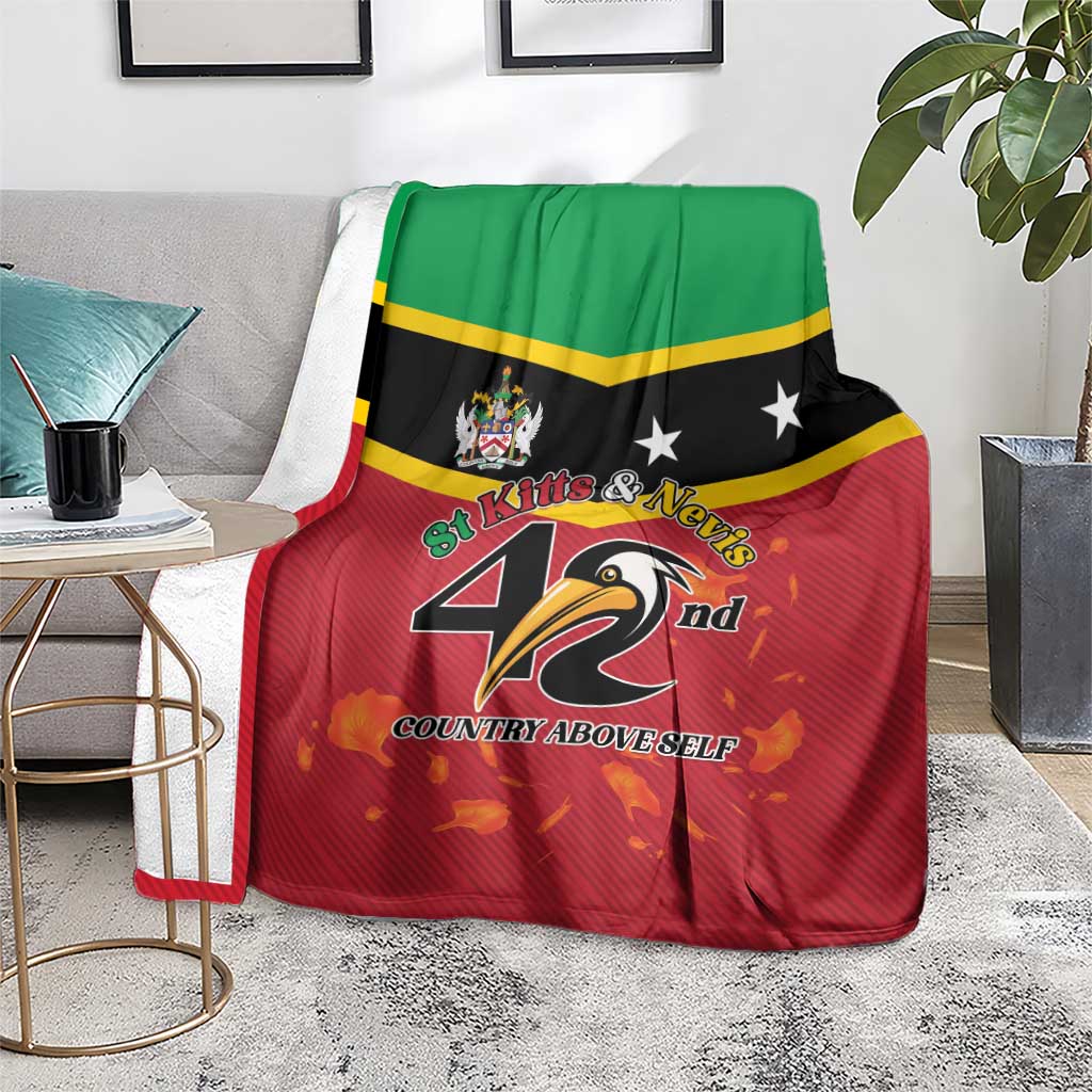 St Kitts and Nevis 42nd Independence Day Blanket Country Above Self - Wonder Print Shop