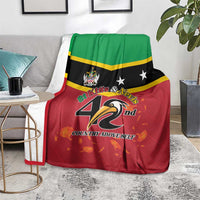 St Kitts and Nevis 42nd Independence Day Blanket Country Above Self - Wonder Print Shop