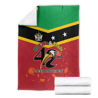 St Kitts and Nevis 42nd Independence Day Blanket Country Above Self - Wonder Print Shop