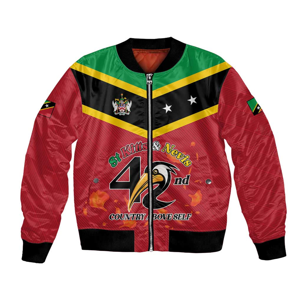 St Kitts and Nevis 42nd Independence Day Bomber Jacket Country Above Self LT01