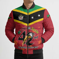 St Kitts and Nevis 42nd Independence Day Bomber Puffer Jacket Country Above Self LT01
