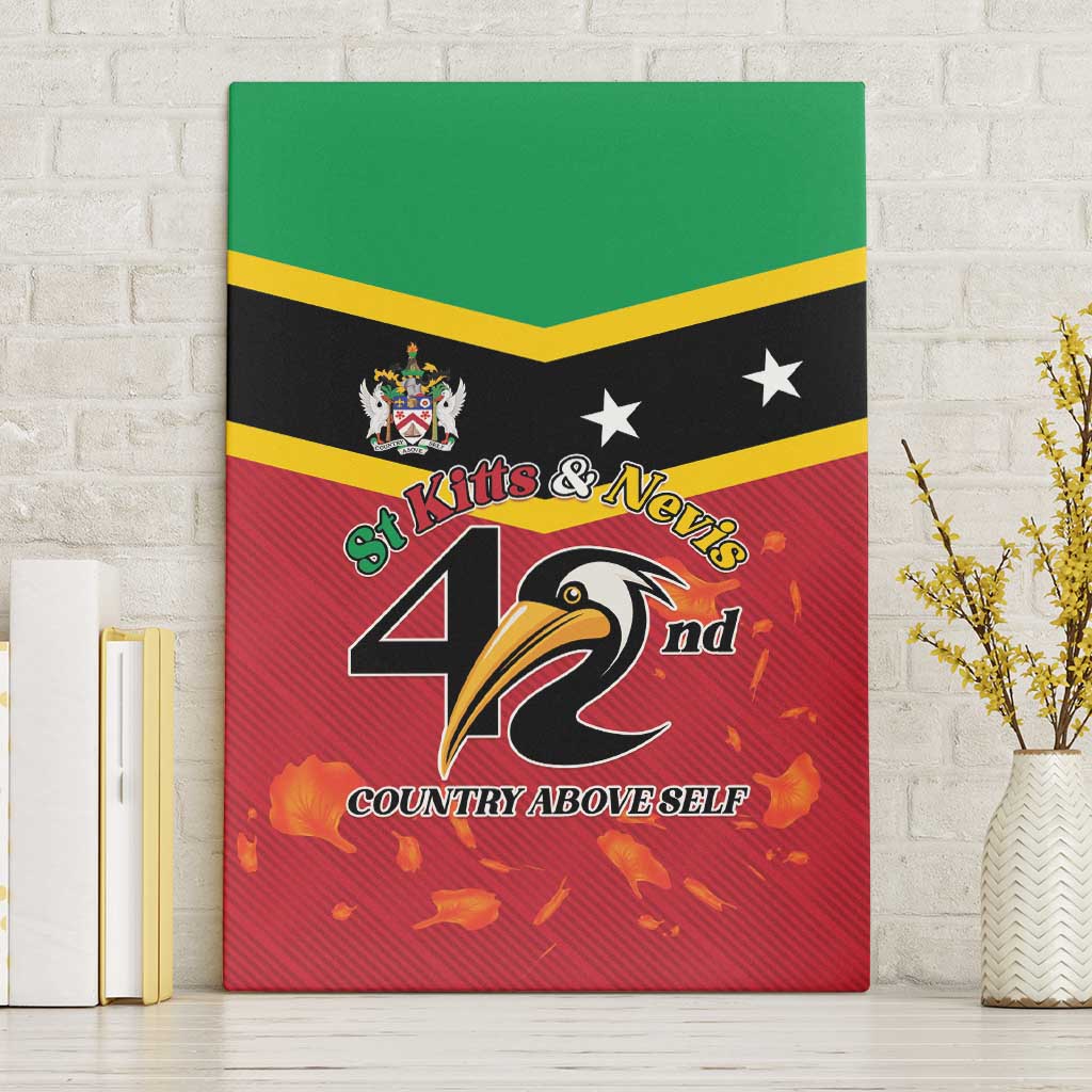St Kitts and Nevis 42nd Independence Day Canvas Wall Art Country Above Self - Wonder Print Shop