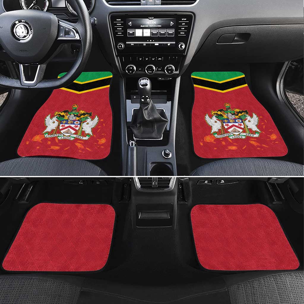 St Kitts and Nevis 42nd Independence Day Car Mats Country Above Self - Wonder Print Shop