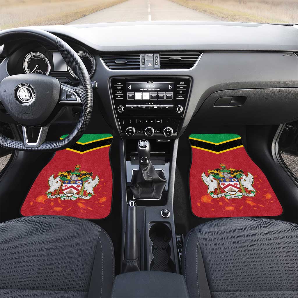 St Kitts and Nevis 42nd Independence Day Car Mats Country Above Self - Wonder Print Shop