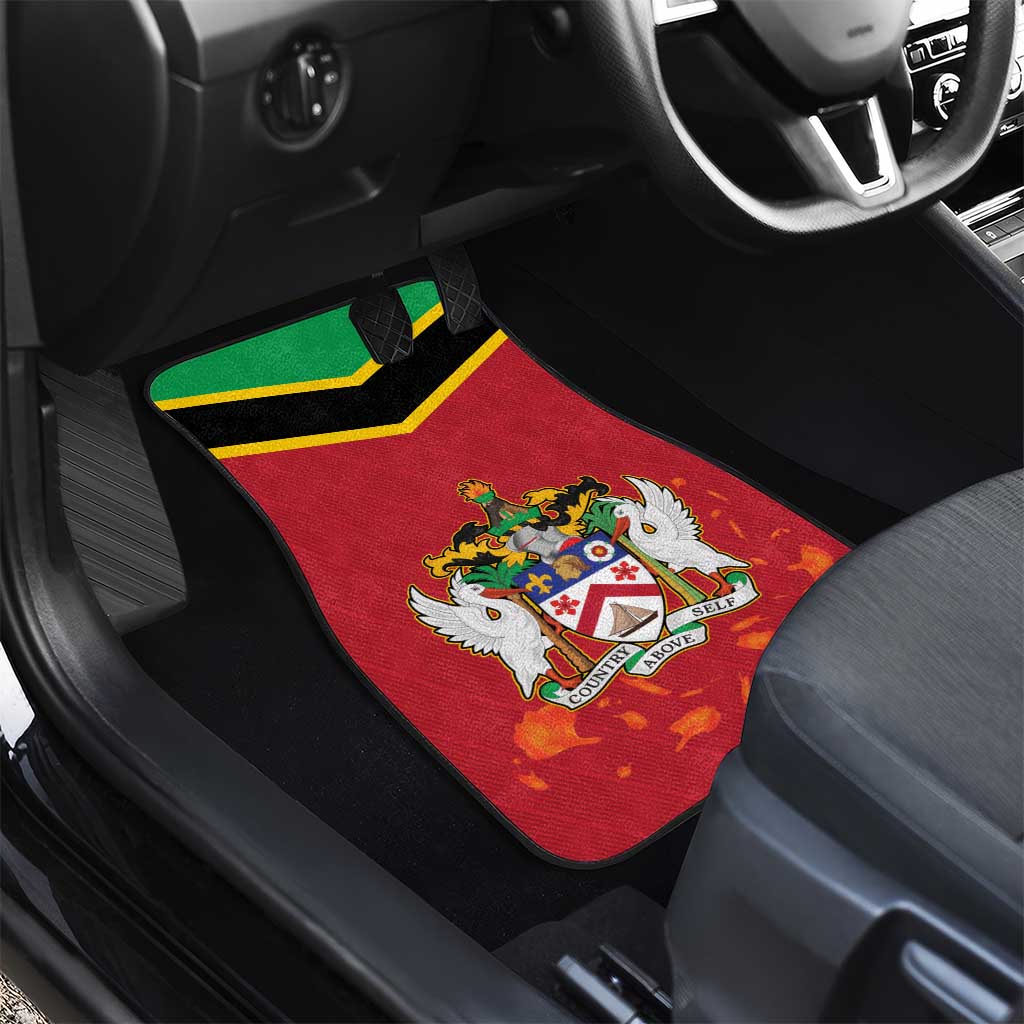 St Kitts and Nevis 42nd Independence Day Car Mats Country Above Self - Wonder Print Shop