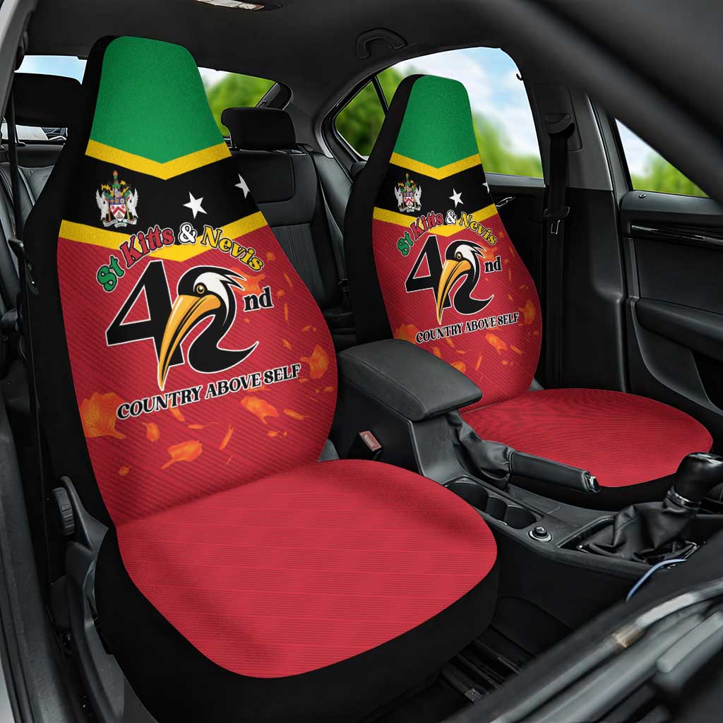 St Kitts and Nevis 42nd Independence Day Car Seat Cover Country Above Self - Wonder Print Shop