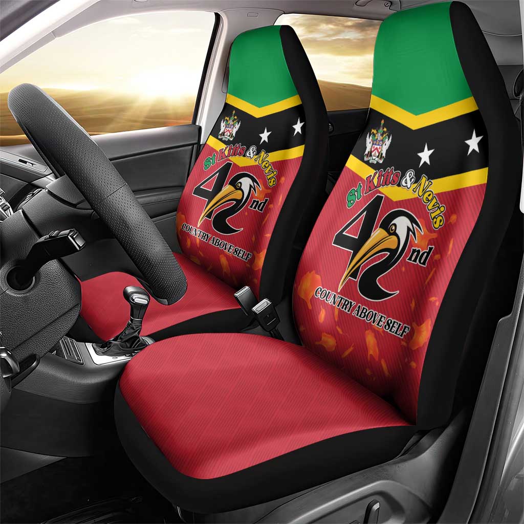 St Kitts and Nevis 42nd Independence Day Car Seat Cover Country Above Self - Wonder Print Shop